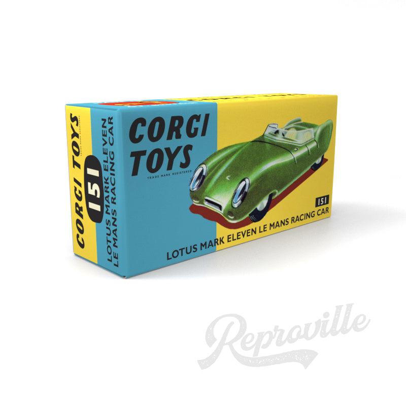 Corgi 151 - Lotus Mark Eleven Le Mans Racing Car Reproduction Box