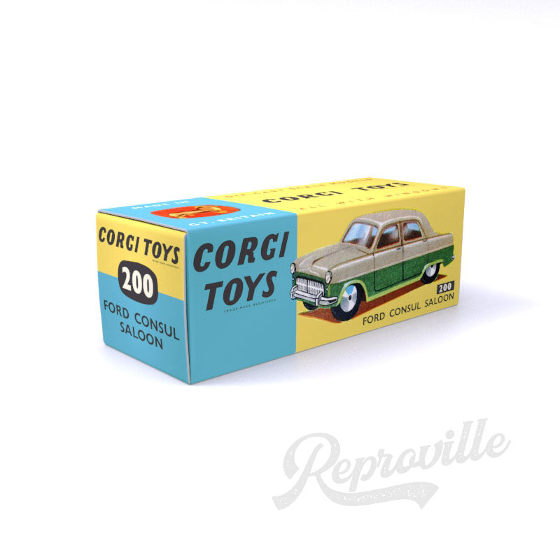 Corgi 200 - Ford Consul Saloon Reproduction Box