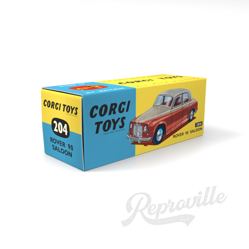 Corgi 204 - Rover 90 Saloon Reproduction Box