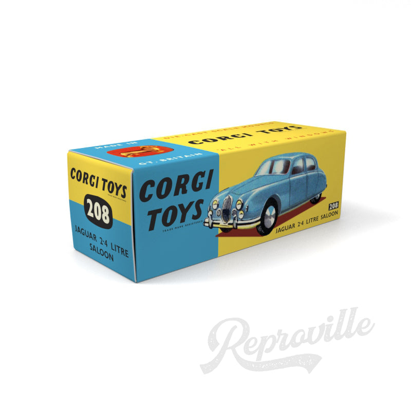Corgi 208 - Jaguar 2.4 Litre Saloon Reproduction Box