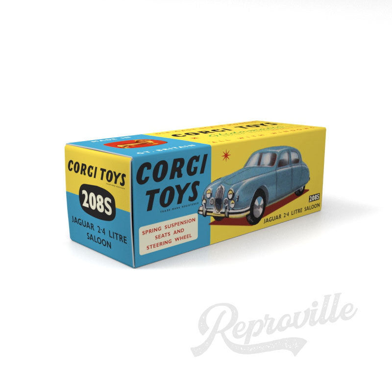 Corgi 208S - Jaguar 2.4 Litre Saloon Reproduction Box
