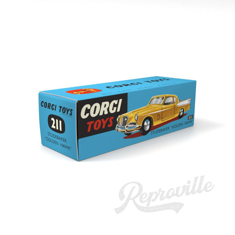 Corgi 211 - Studebaker Golden Hawk Reproduction Box