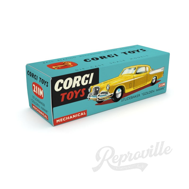 Corgi 211M - Studebaker Golden Hawk Reproduction Box