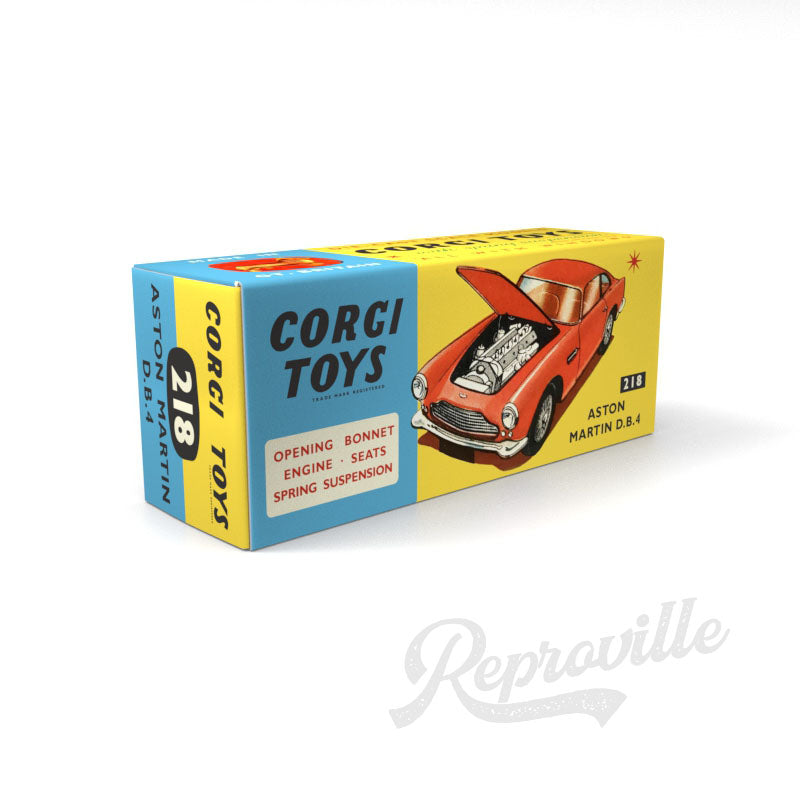 Corgi 218 - Aston Martin DB4 Reproduction Box