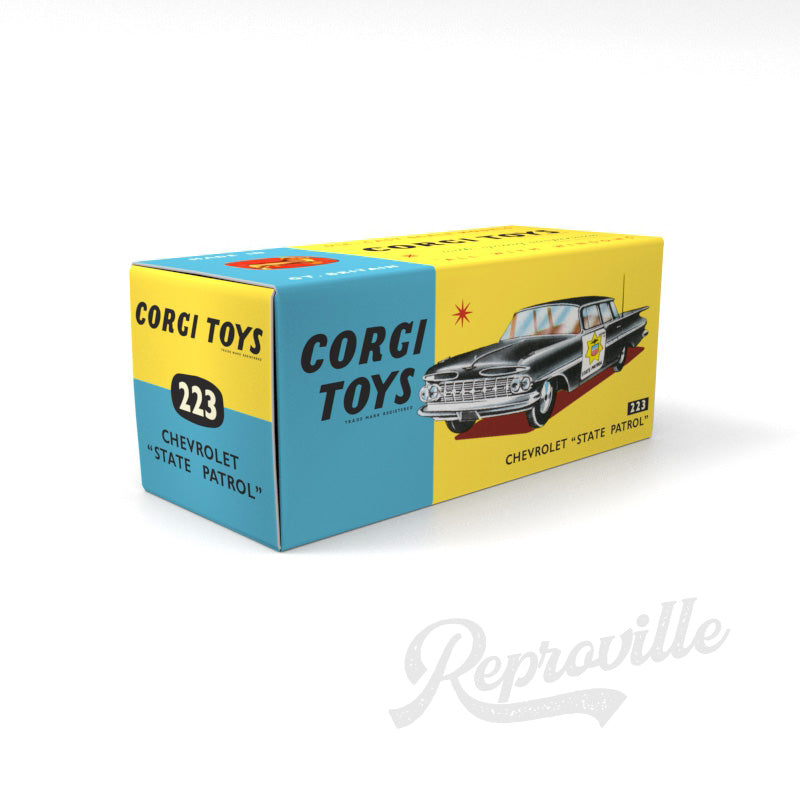 Corgi 223 - Chevrolet State Patrol Reproduction Box