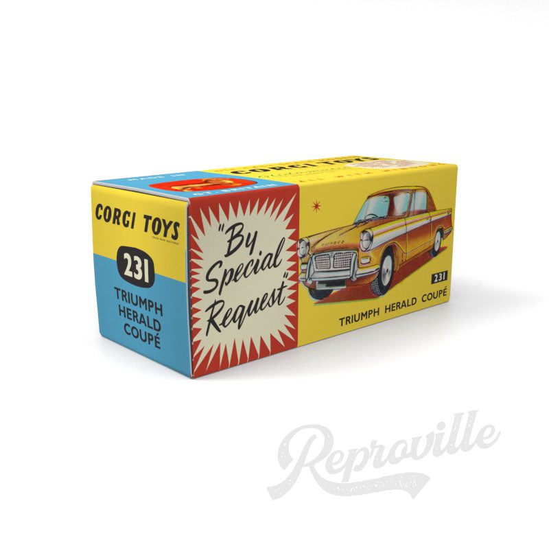 Corgi 231 - Triumph Herald Coupé Reproduction Box