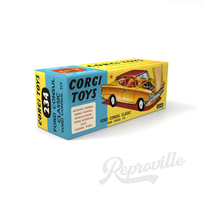 Corgi 234 - Ford Consul Classic Ford Consul 315 Reproduction Box