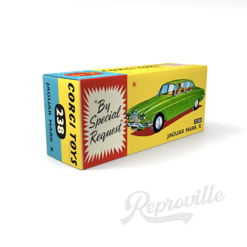 Corgi 238 - Jaguar Mark X Reproduction Box