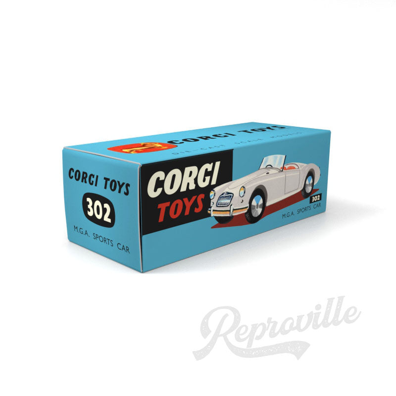 Corgi 302 - MGA Sports Car Reproduction Box