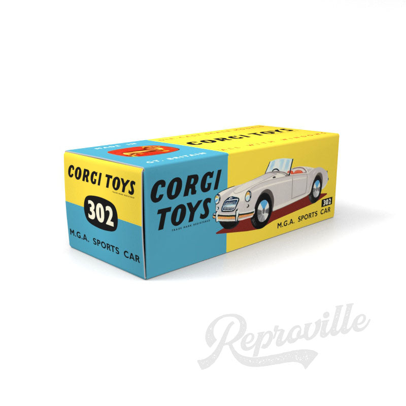 Corgi 302 - MGA Sports Car Reproduction Box