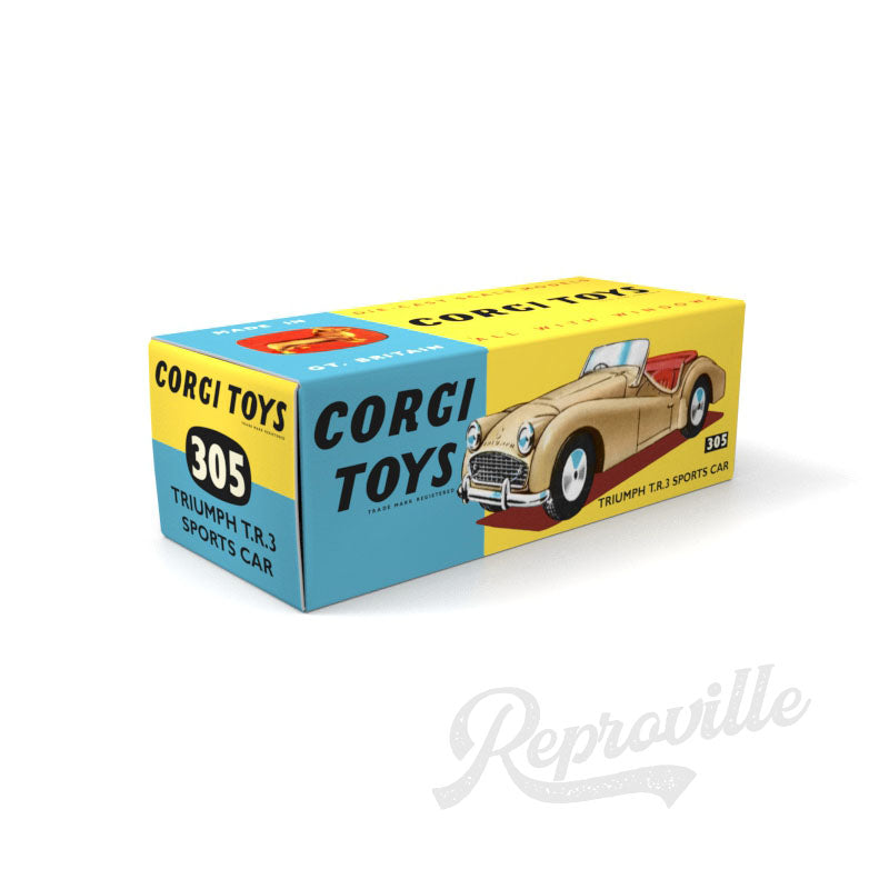 Corgi 305 - Triumph TR3 Sports Car Reproduction Box