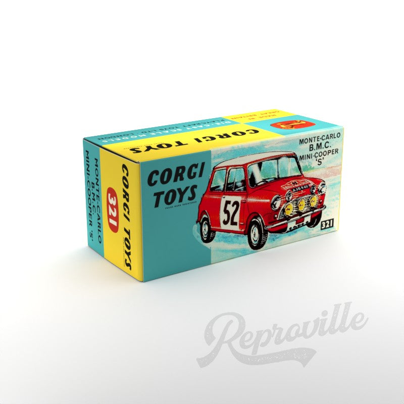 Corgi 321 - Monte-Carlo BMC Mini-Cooper S Reproduction Box