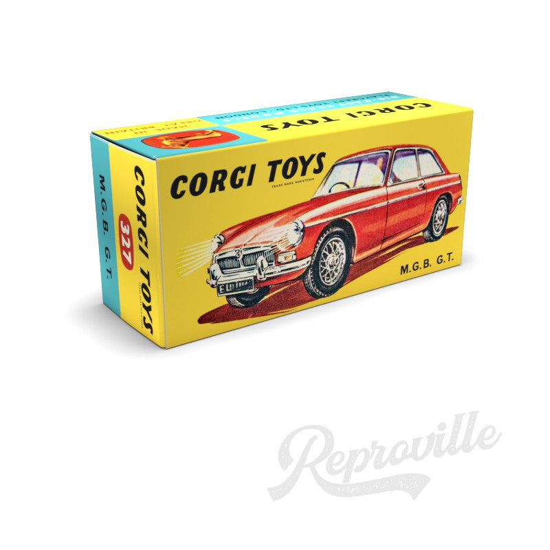 Corgi 327 - MGB GT Reproduction Box