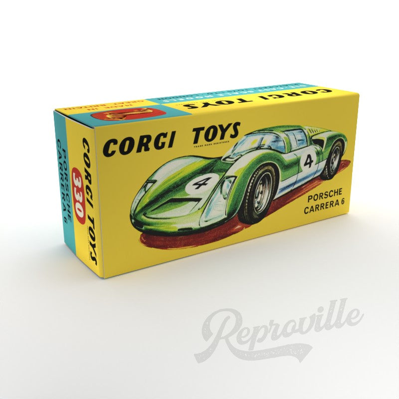 Corgi 330 - Porsche Carrera 6 Reproduction Box