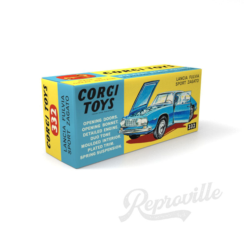 Corgi 332 - Lancia Fulvia Sport Zagato Reproduction Box