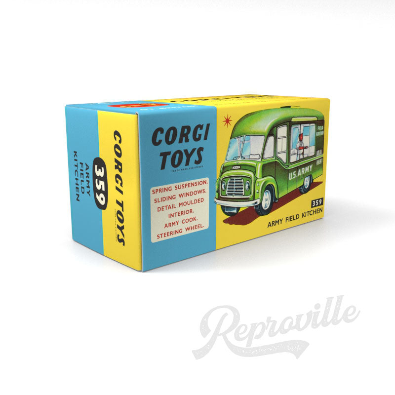 Corgi 359 - Army Field Kitchen Reproduction Box