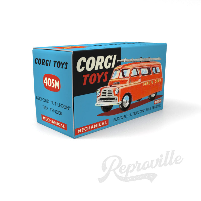 Corgi 405M - Bedford Utilecon Fire Tender Reproduction Box