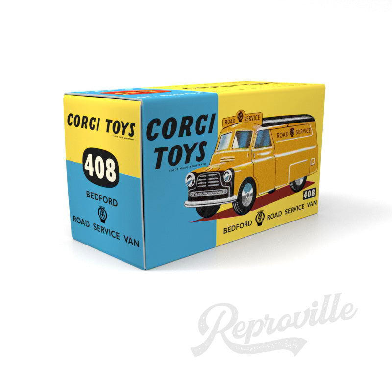 Corgi 408 - Bedford AA Road Service Van Reproduction Box