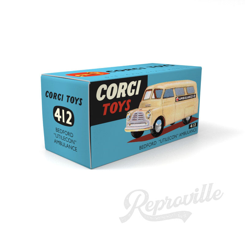 Corgi 412 - Bedford Utilecon Ambulance Reproduction Box