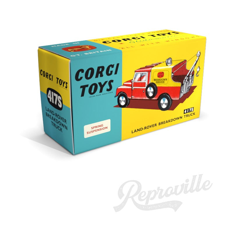 Corgi 417S - Land Rover Breakdown Truck Reproduction Box