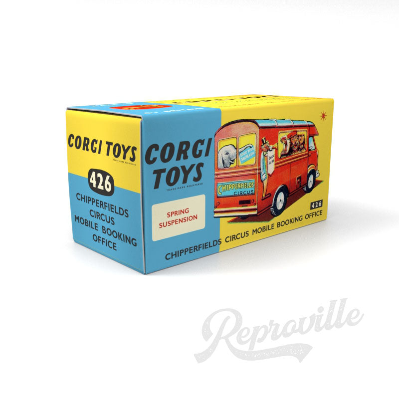 Corgi 426 - Chipperfields Circus Mobile Booking Office Reproduction Box