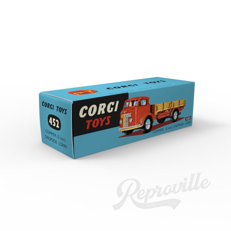 Corgi 452 - Commer 5 Ton Dropside Lorry Reproduction Box
