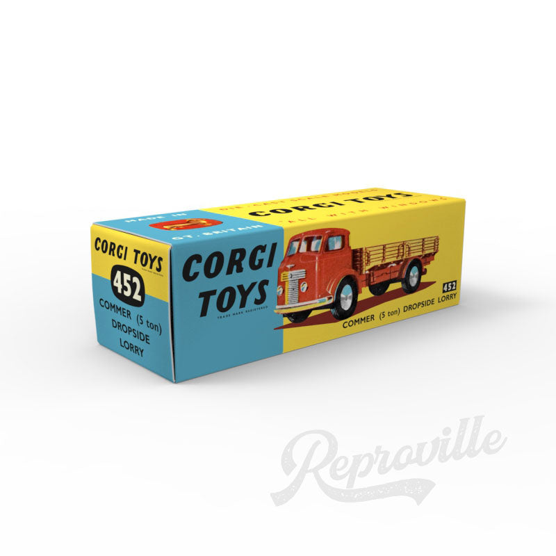 Corgi 452 - Commer 5 Ton Dropside Lorry Reproduction Box