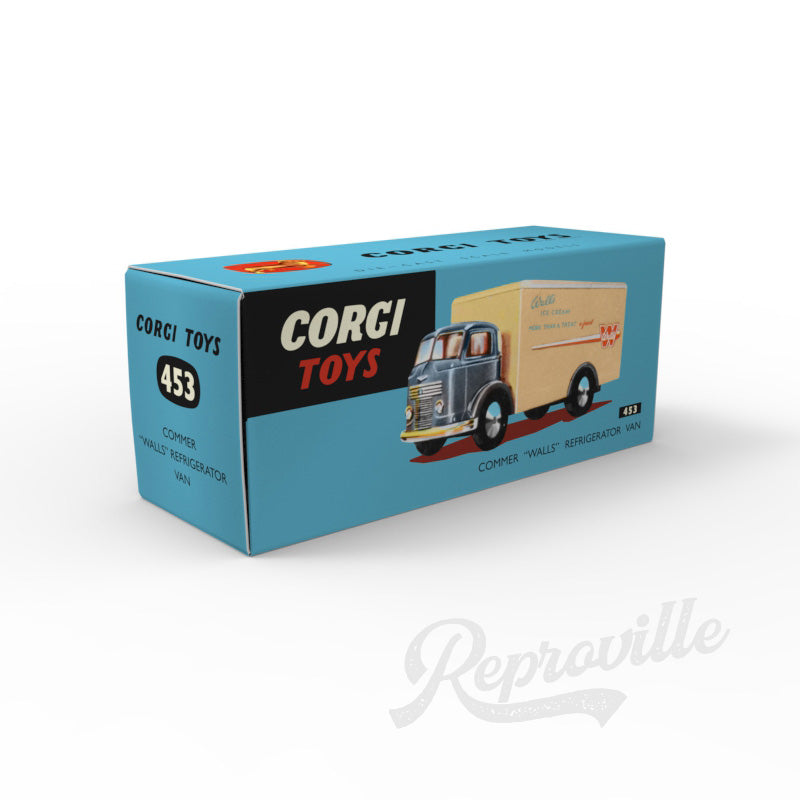 Corgi 453 - Commer Walls Refrigerator Van Reproduction Box