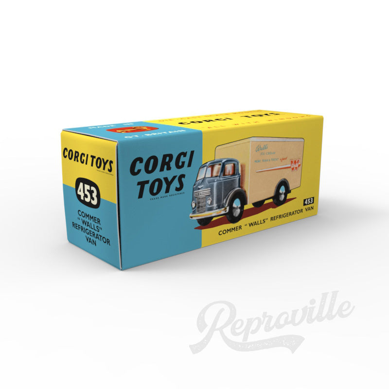 Corgi 453 - Commer Walls Refrigerator Van Reproduction Box