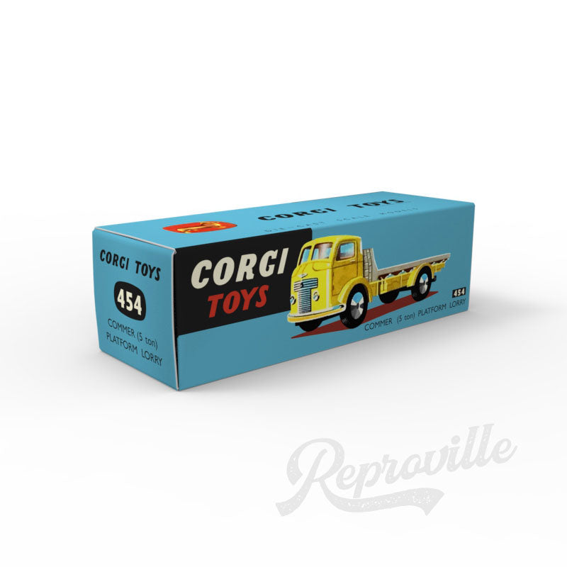 Corgi 454 - Commer 5 Ton Platform Lorry Reproduction Box