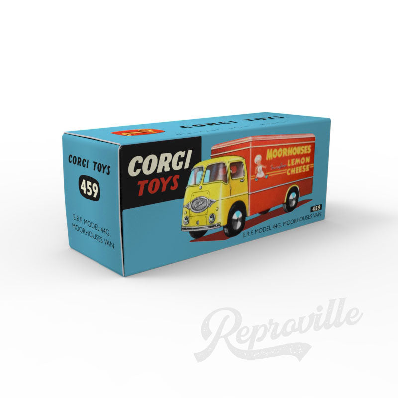 Corgi 459 - E.R.F. Model 44g. Moorhouses Van Reproduction Box