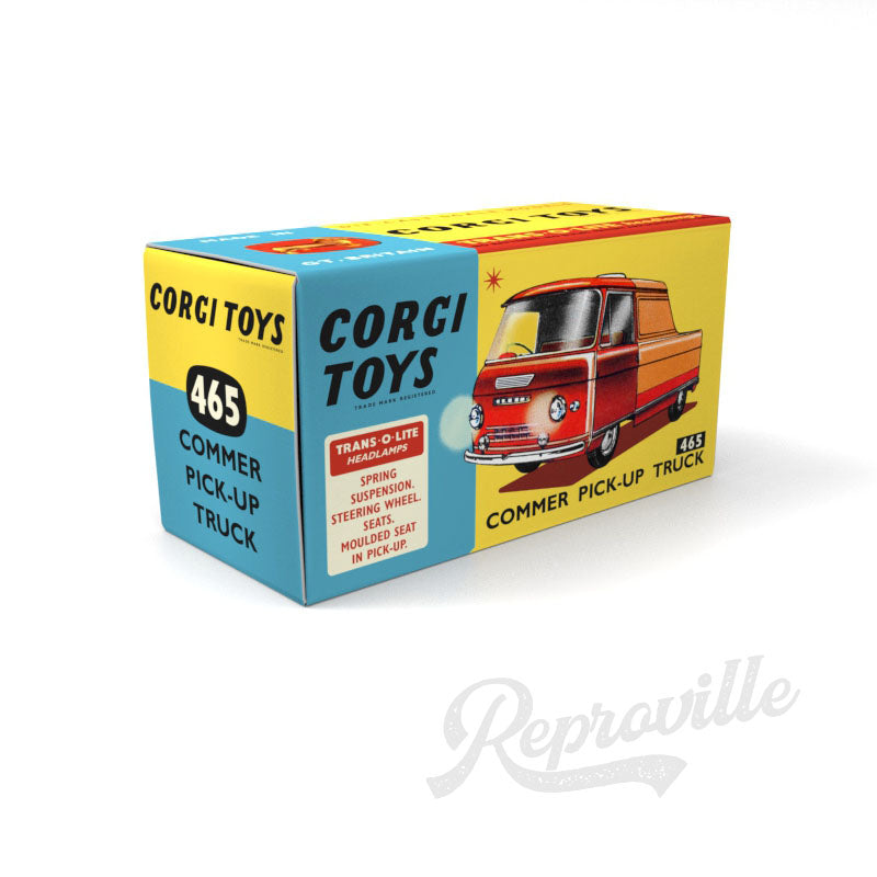 Corgi 465 - Commer Pick-Up Truck Reproduction Box