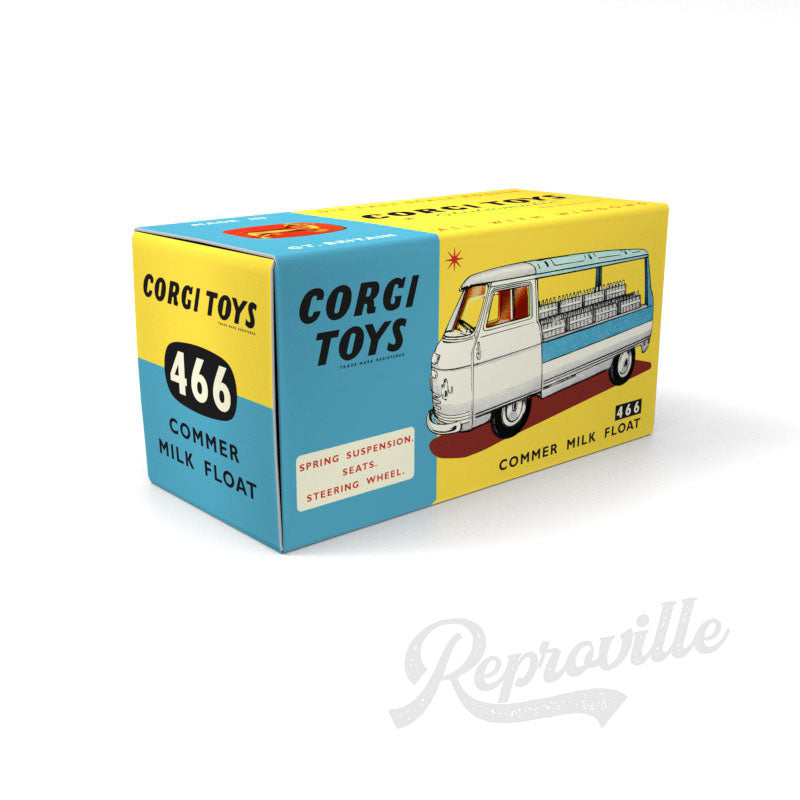 Corgi 466 - Commer Milk Float Reproduction Box